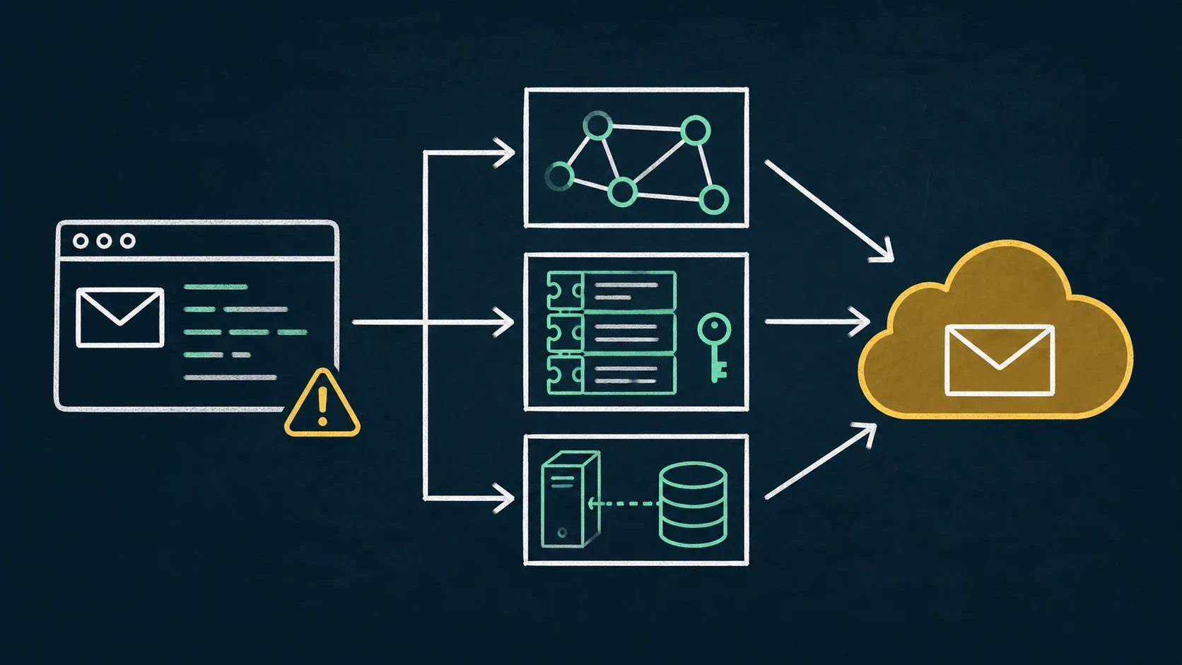 An obsolete PowerShell mail script branches toward Microsoft Graph, a maintained SMTP library, and a local compatibility bridge before reaching Microsoft 365.